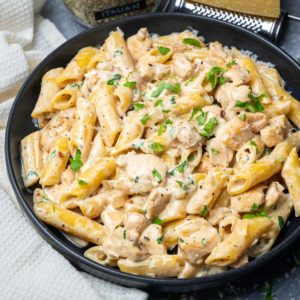 Creamy Marinated Chicken Pasta